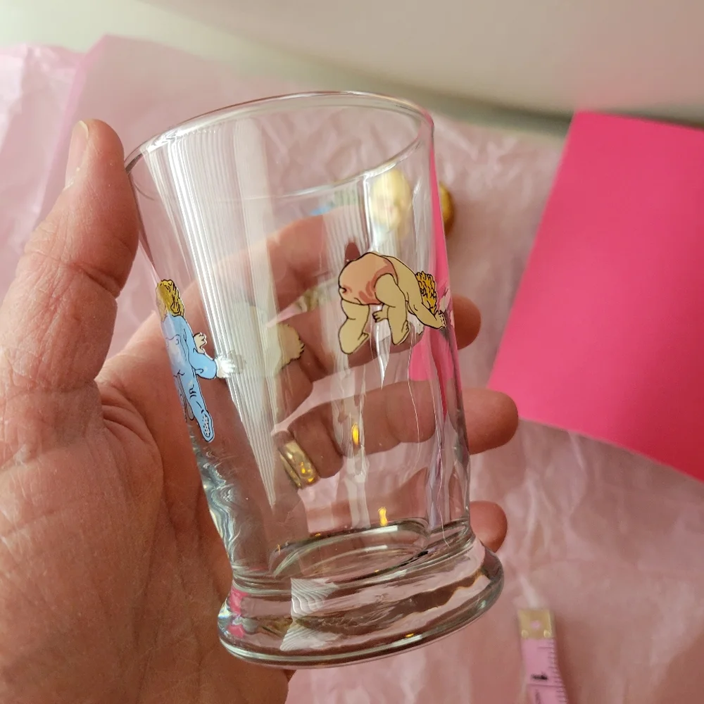 Adorable Nicole Miller ~ Fishs Eddy Baby Drinking Glass ~ Cute Baby Shower Décor